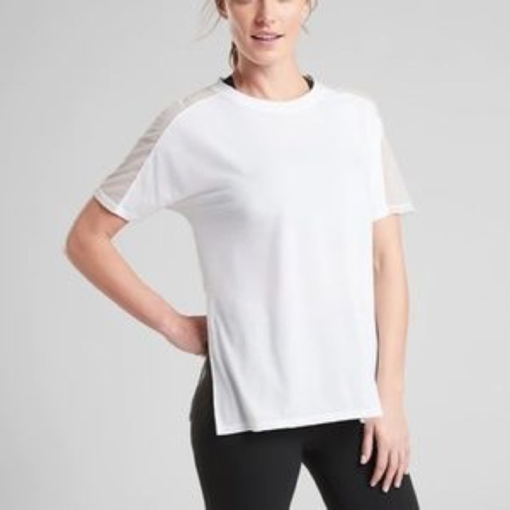Athleta Mesh Hybrid Tee